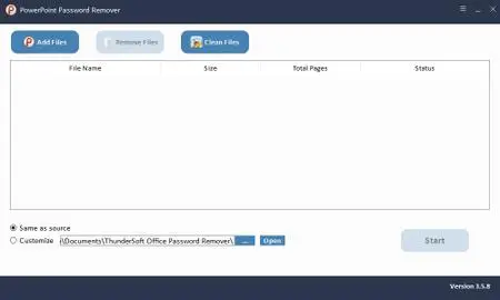 ThunderSoft PowerPoint Password Remover 3.5.8