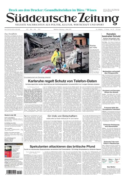 Sueddeutsche Zeitung vom 02.03.2010