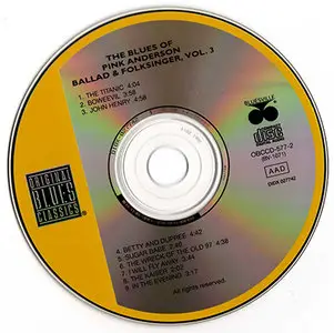 Pink Anderson - Vol.3 - Ballad & Folksinger (1961, ReIssue 1995)