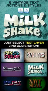 GraphicRiver - Vintage Text Actions / Styles / Textures Bundle