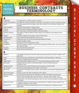 «Business Contracts Terminology (Speedy Study Guide)» by Speedy Publishing