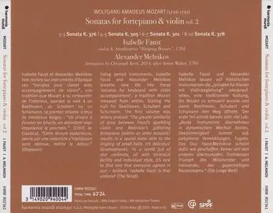 Isabelle Faust, Alexander Melnikov - Wolfgang Amadeus Mozart: Sonatas for fortepiano & violin, Vol. 2 (2020)