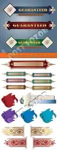 Vintage decorative elements for decoration vector