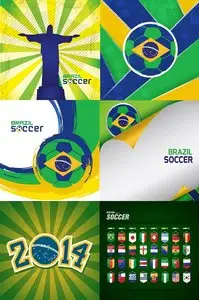 Vector - Tournament World Football 2014 in Brazil