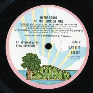 King Crimson ‎– In The Court Of The Crimson King {Second UK Pressing} vinyl rip 24/96 (NEW RIP, NEW RIG)