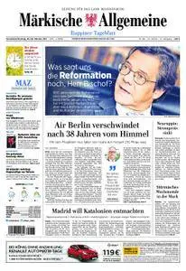 Märkische Allgemeine Ruppiner Tageblatt - 28. Oktober 2017