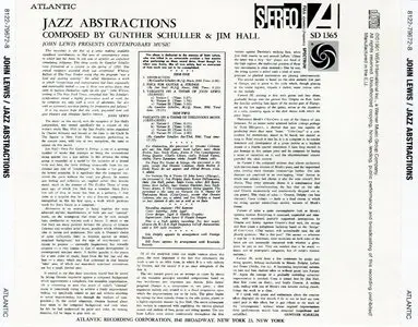 John Lewis - Jazz Abstractions: John Lewis Presents Contemporary Music (1960) {2013 Japan Jazz Best Collection 1000 Series}