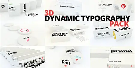 3D Dynamic Typography Pack - Project for After Effects (VideoHive)
