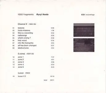 Ryoji Ikeda - 1000 Fragments (1995) {CCI Recordings} **[RE-UP]**