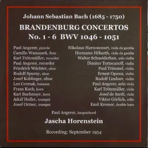 J.S.Bach - Brandenburg Concertos - Horenstein, Harnoncourt, etc., bonus: BWV 1047, 582 - Toscanini 