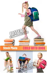 Child with book - UHQ Stock Photo