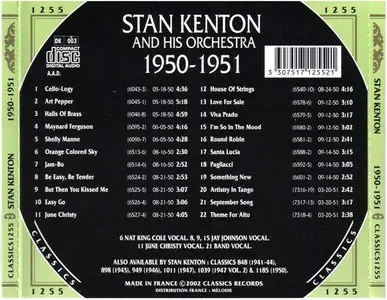 Stan Kenton And His Orchestra - 1950-1951 (2002, The Chronological Classics)