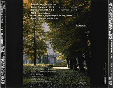 Till Fellner, Orchestre Symphonique de Montreal, Kent Nagano - Beethoven: Piano Concertos 4 & 5 (2010) (Repost)