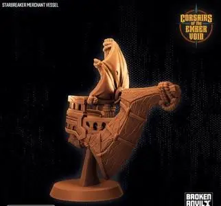 Corsairs of the Ember Void - Starbreaker Merchant Vessel  3D Print Model