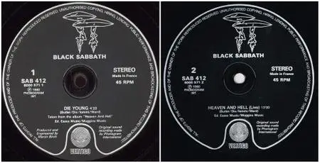 Black Sabbath - Die Young (UK 12" single) (vinyl rip) (1980) {Vertigo}