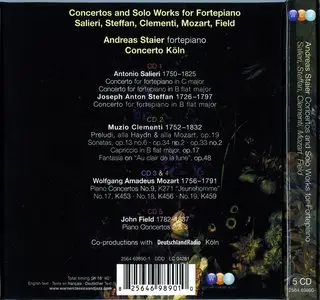 Andreas Staier - Concertos & Solo Works for Fortepiano [5CD Box Set] (2007)