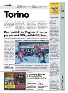 la Repubblica Torino - 11 Gennaio 2018