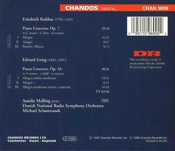 Amalie Malling - Grieg, Kuhlau: Piano Concertos (1998)