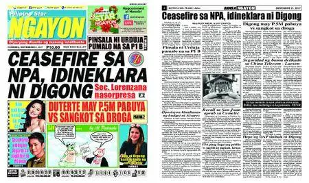 Pilipino Star Ngayon – Disyembre 21, 2017