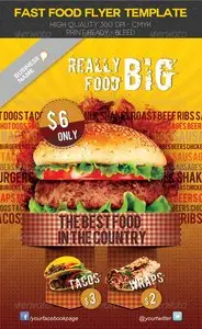 GraphicRiver Fast Food Flyer Template
