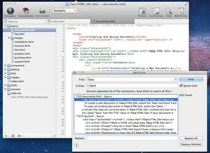Taco HTML Edit v3.0.3 Mac OS X