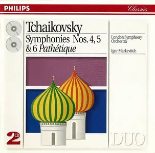 London SO, Igor Markevitch - P.I. Tchaikovsky: Symphonies Nos. 4, 5 & 6 'Pathetique' (1993) Recorded 1962-1966, 2CDs