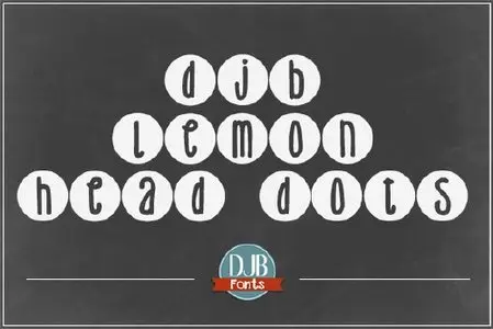 Creativemarket - DJB Lemon Head Dots Font