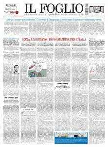 Il Foglio - 27 Agosto 2016