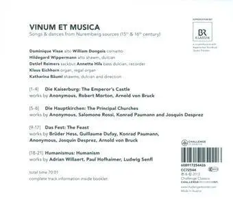 Capella de la Torre, Katharina Bäuml, Dominique Visse - Vinum et Musica: Songs & dances from Nuremberg sources (2012)