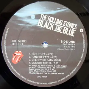 The Rolling Stones - Black & Blue (UK 1st Pressing) LP rip in 24bit/96Khz + Redbook *Repost/1 channel phase invert*