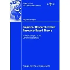  Empirical Research within Resource-Based Theory