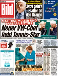 Bild Zeitung vom 26 September 2015