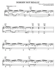 Nobody Not Really - Alicia Keys, Brian McKnight (Piano-Vocal-Guitar)