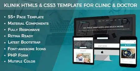 ThemeForest - Klinik v1.2 - HTML5 & CSS3 Responsive Template for Clinic, Doctor & Hospital - 20341124