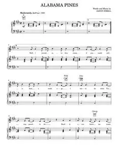 Alabama Pines - Jason Isbell and The 400 Unit (Piano-Vocal-Guitar)