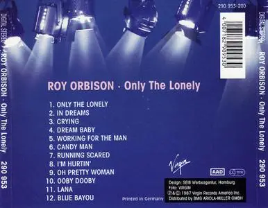 Roy Orbison - Only The Lonely (1987)