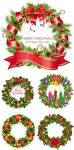 Christmas Wreath Vector