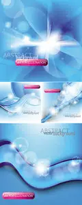 Blue Abstract Backgrounds Vector 3