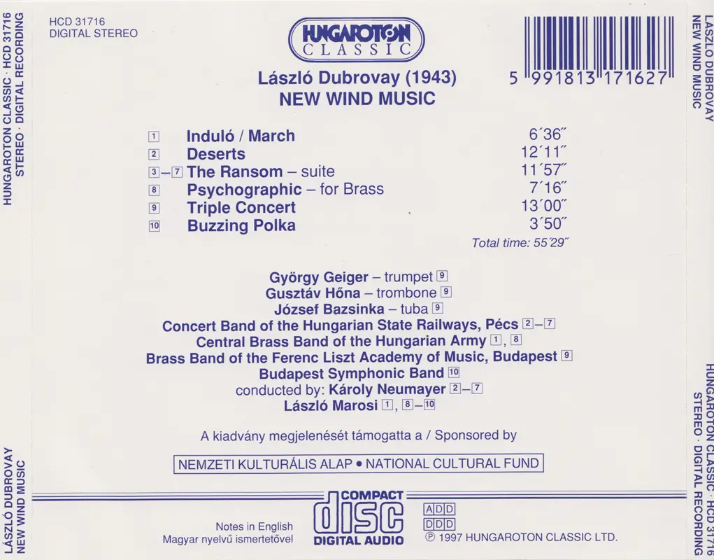 László Dubrovay - New Wind Music (1997)