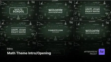 Intro/Opening Video - Math Theme After Effects Template 51030705