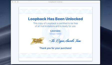 Loopback 2.1.0 macOS