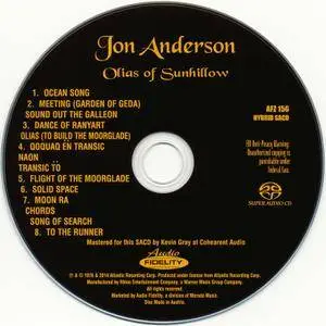 Jon Anderson - Olias Of Sunhillow (1976) [2014, Audio Fidelity AFZ 156] Repost