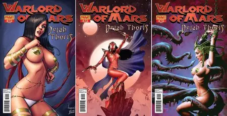 Warlord of Mars - Dejah Thoris 010 (2012) (three covers)