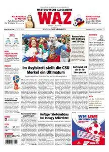 WAZ Westdeutsche Allgemeine Zeitung Essen-Postausgabe - 15. Juni 2018