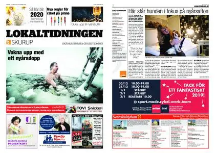 Lokaltidningen Skurup – 28 december 2019