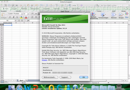 Microsoft Office for Mac Home & Business 2011 VL v14.1.4 German