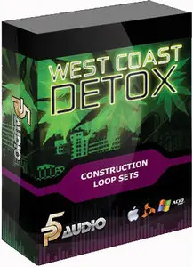 P5Audio West Coast Detox Hip Hop Loops Sets WAV AiFF REX