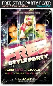 GraphicRiver Free Style Party Flyer