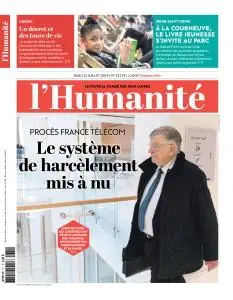 L’Humanite du Jeudi 11 Juillet 2019