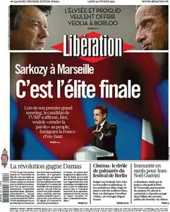 Libération du Lundi 20 Février 2012